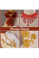 Identity V Bloody Queen Mary Bloodbath Blood Feast Formal Dress Cosplay Costume